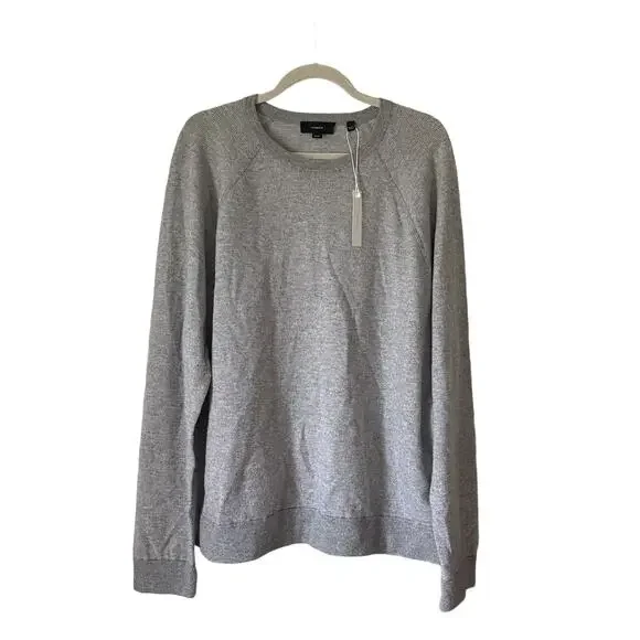 Vince Crewneck Wool Blend Sweatshirt Grey Men’s Size XL NWT $295 - Picture 3 of 7